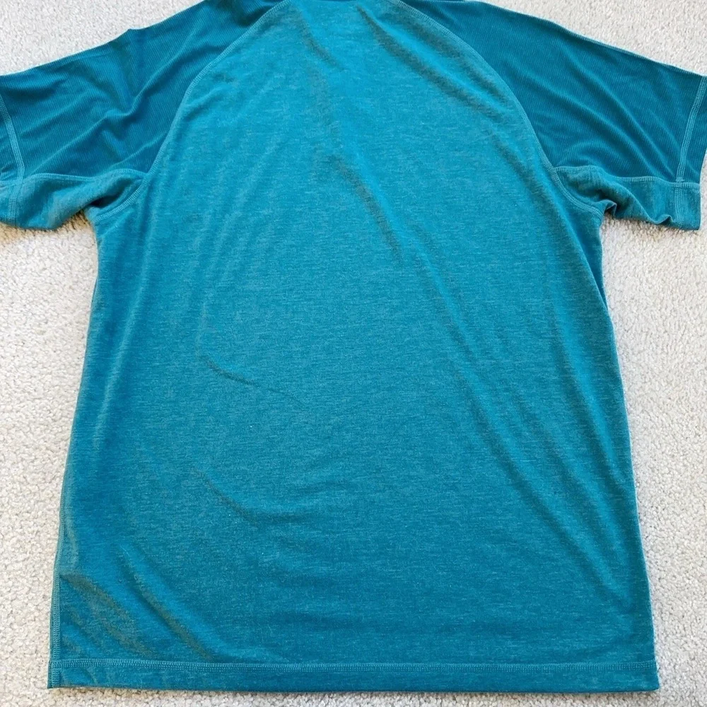 The North Face Men's Short Sleeve Polo Shirt Flash Dry Size L blue